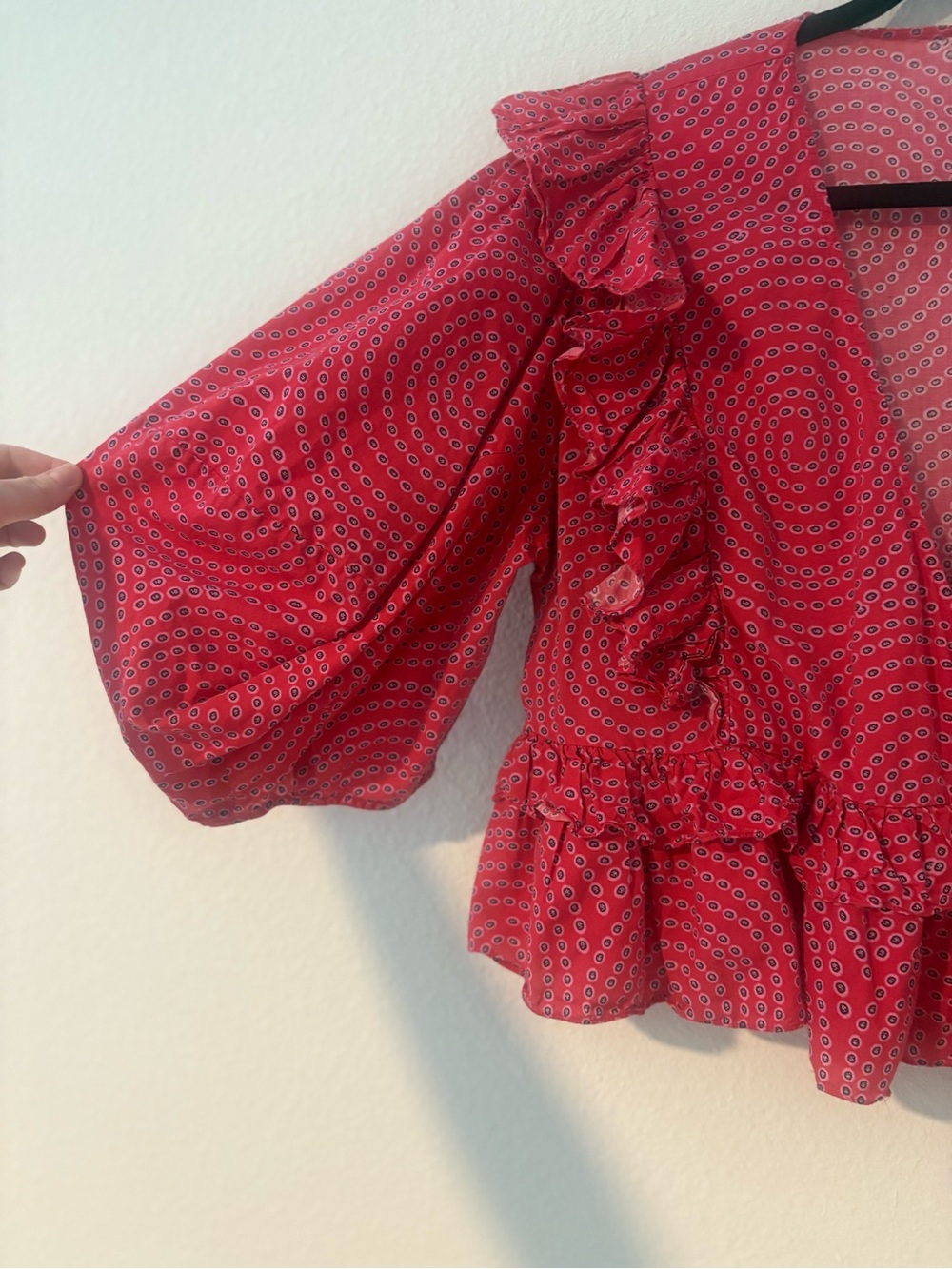 RHODE Ruffle Peplum Blouse - Picture 3 of 9